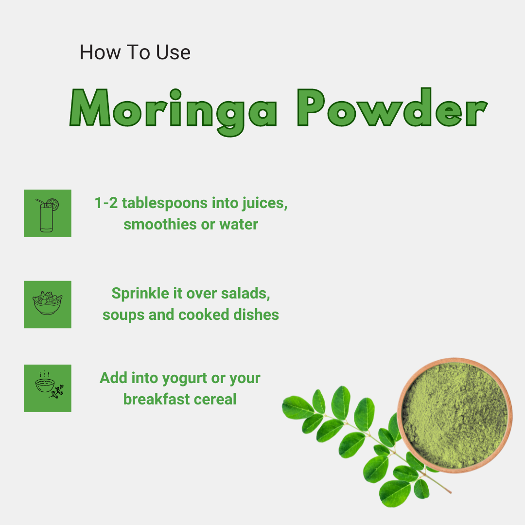 How to use moringa powder